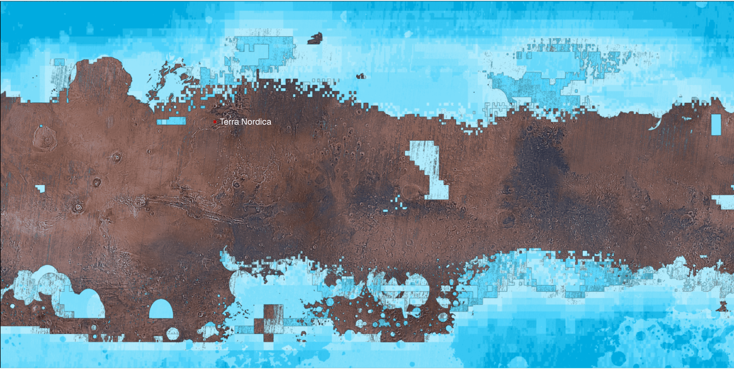Terra Nordica colony location marked