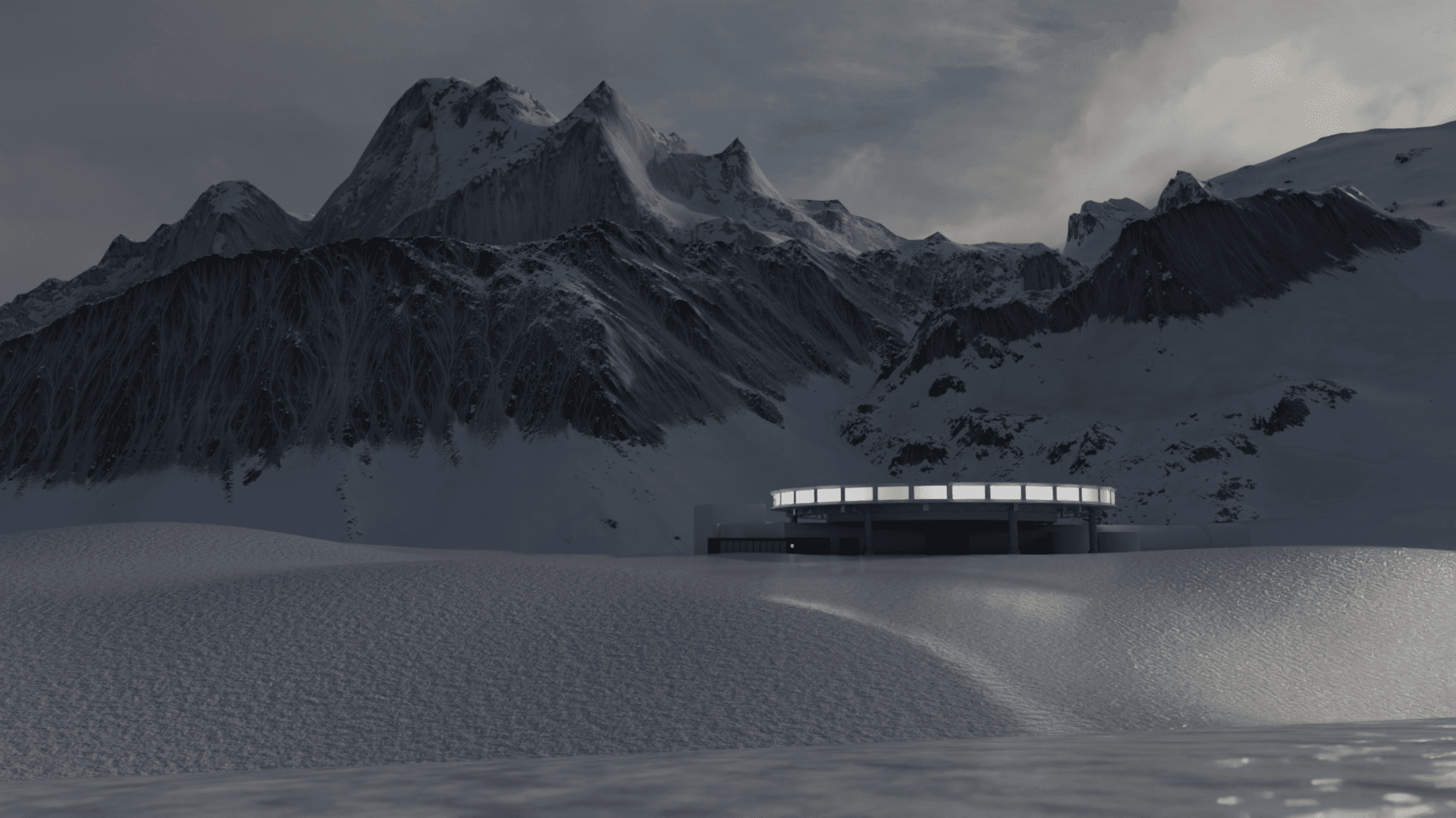 Svalbard model in Blender