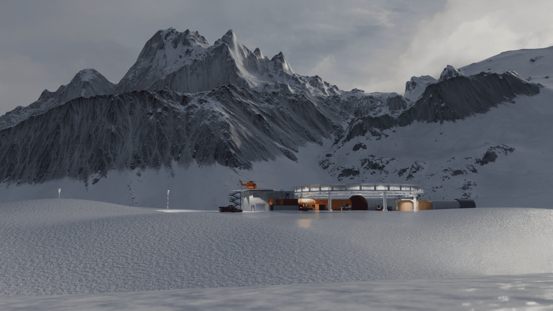 Svalbard model in Blender